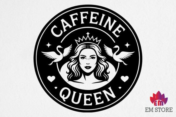 Caffeine Queen - Coffee SVG