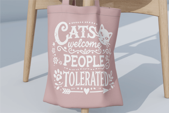 Cats Welcome People Tolerated SVG Design