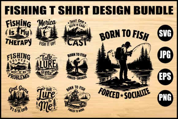 Fishing Quote Embroidery Design