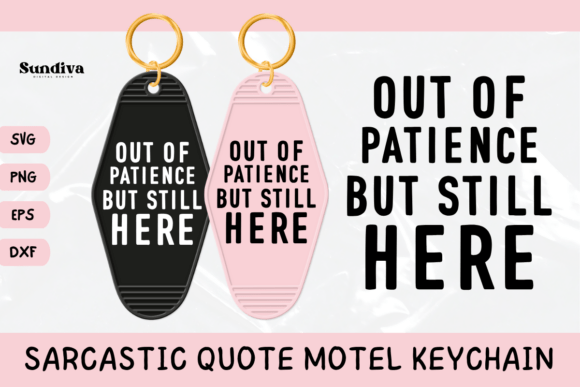 Funny Sarcastic Motel Keychain SVG 4