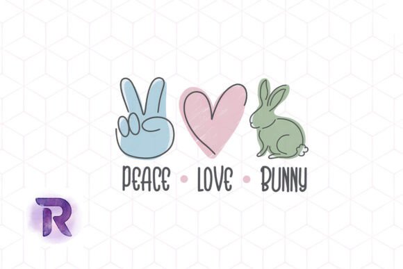 Peace Love Easter Quote Free PNG