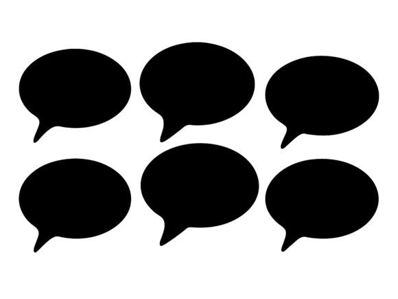 Quote Text Bubbles Stock Illustrations