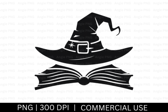 Witch Hat and Spell Book SVG