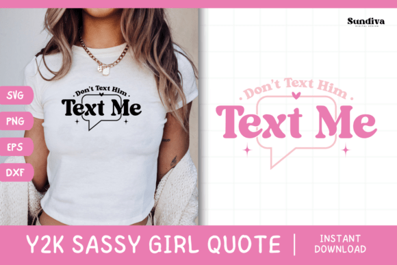 Y2K Sassy Girl Baby Tee Quote 16