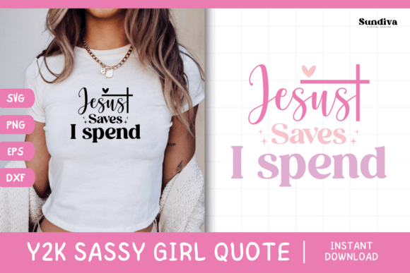 Y2K Sassy Girl Baby Tee Quote 6